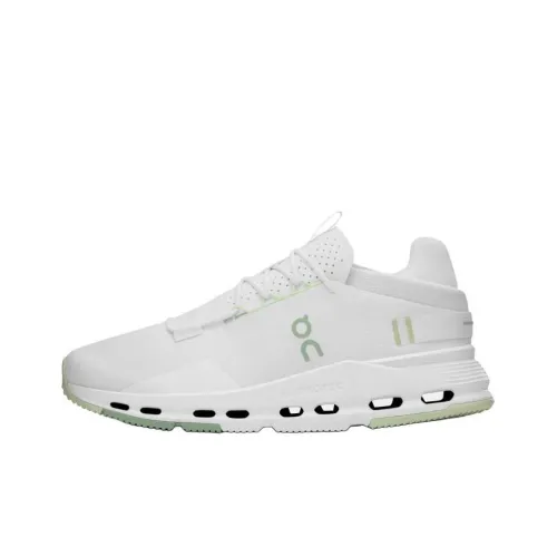 On Cloudnova Running Shoes Women's Low-Top White