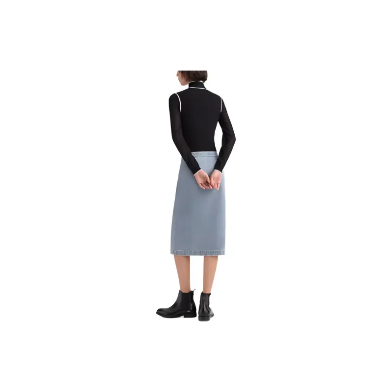 KARL LAGERFELD Casual Long Skirt Women's Blue-5