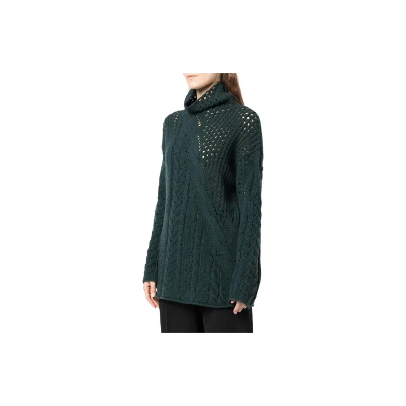 AGNONA Cable knit Cashmere Tunic-2