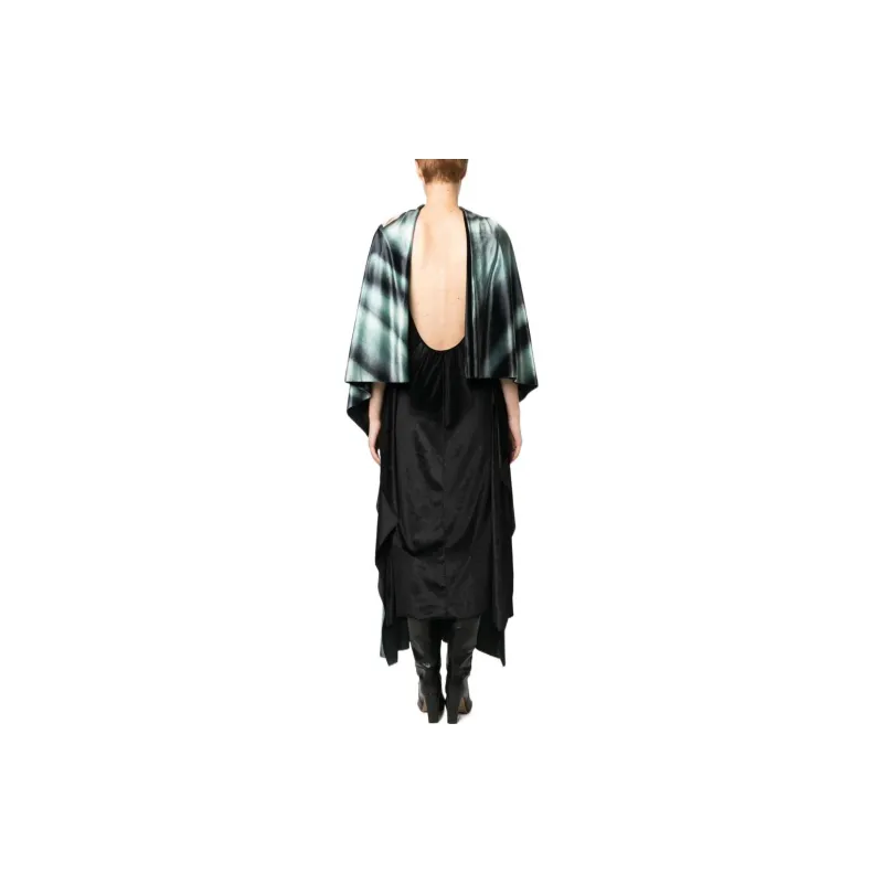LOEWE FW22 Long Sleeved Dress Women's Green-2