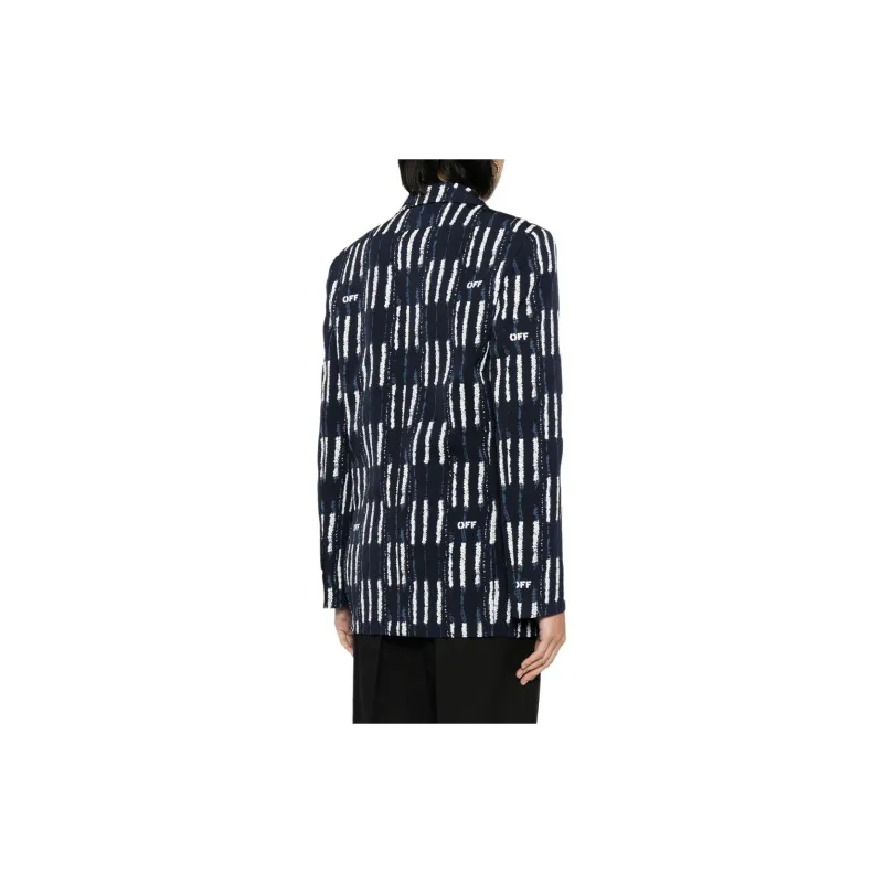 OFF WHITE Business Suit Coat Regular Fit Women's Black-2
