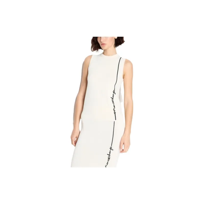 ARMANI EXCHANGE Intarsia knit Logo Sleeveless Top-1