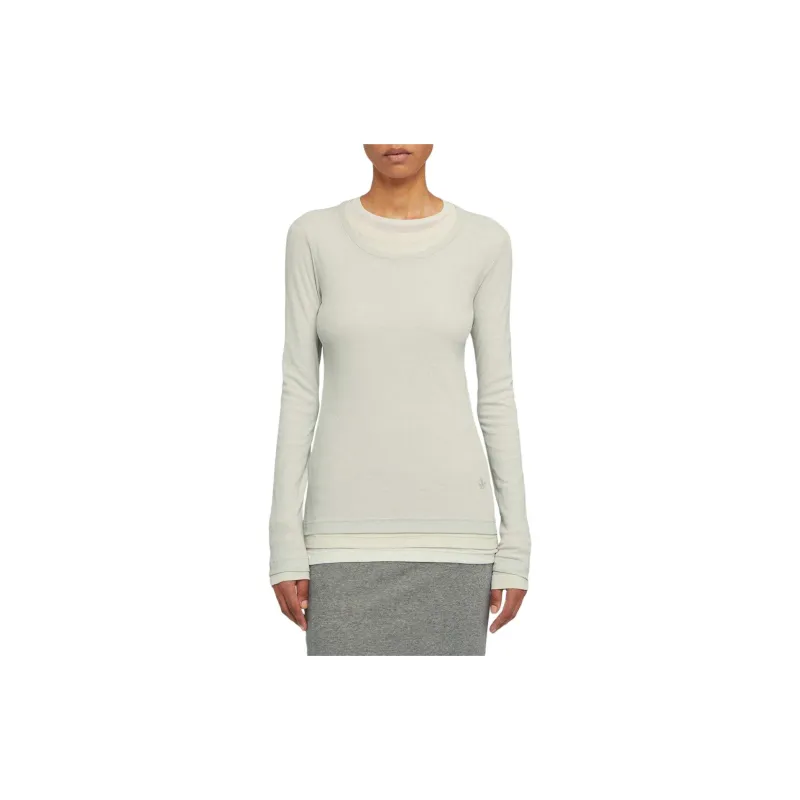 JIL SANDER Layered Cotton T shirt-2