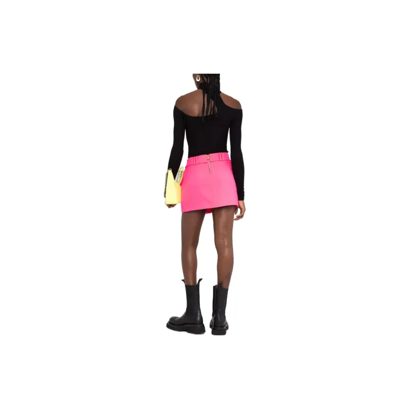 BALMAIN Casual Short Skirts Women's Rose Red-2