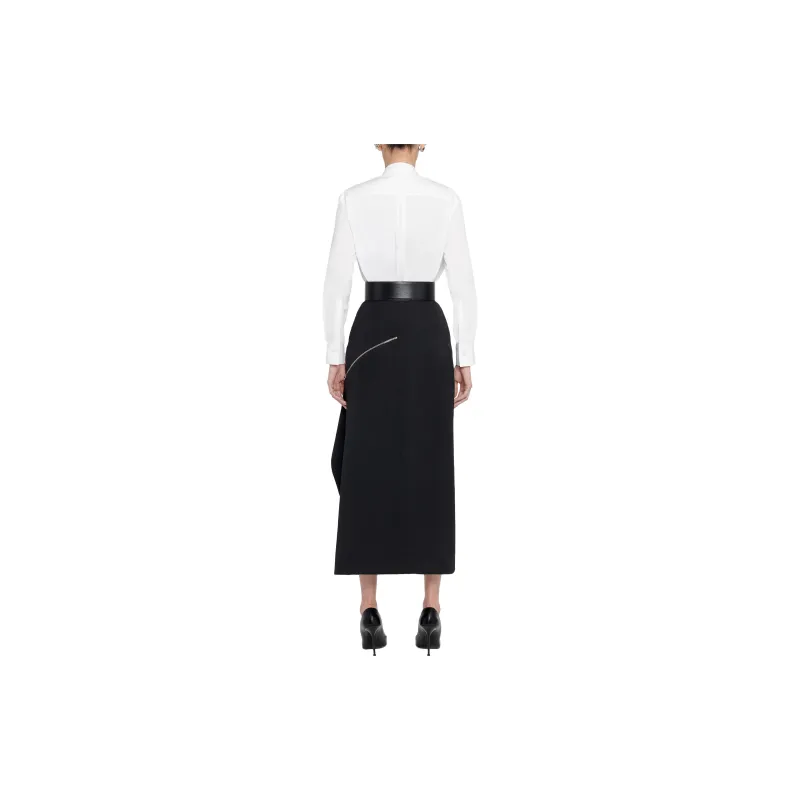 Alexander McQueen Long Sleeved Buttoned Poplin Shirt-3