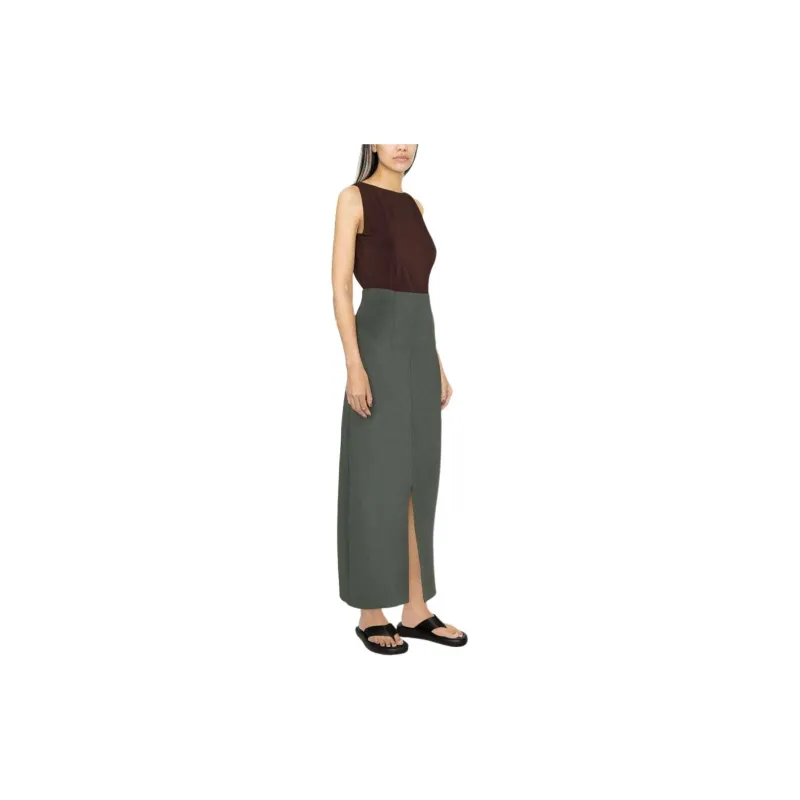 MaxMara Casual Long Skirt Women's Green-3