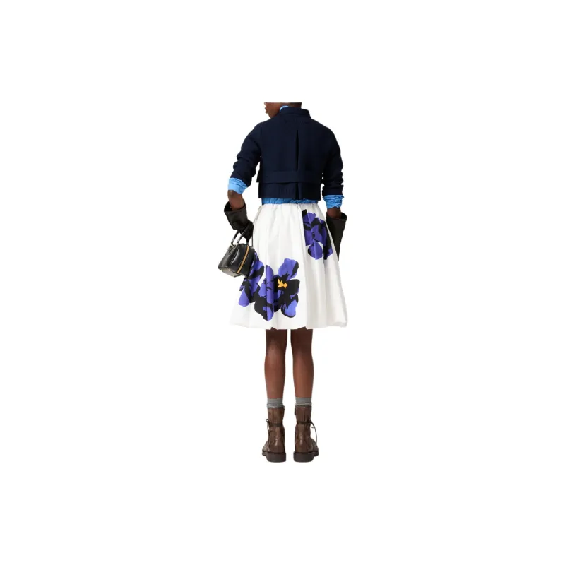 MIU MIU Cropped Wool Jacket 'Navy'-1