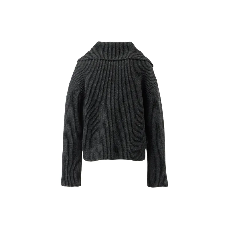 Onitsuka Tiger KNIT TOP Knitwear Men's Dark Gray-1