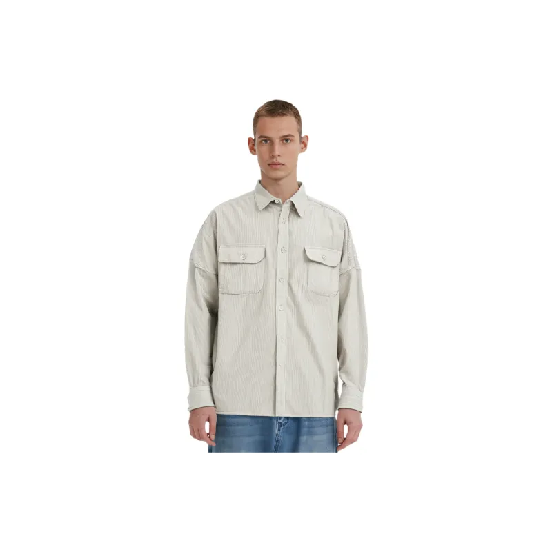 PALACE Washed Drop Shoulder Cord Shirt-2