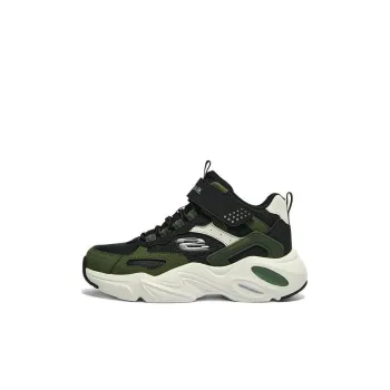 Skechers Cushioning Wear Resistant Kids Lifestyle Shoes Green Black Kids'