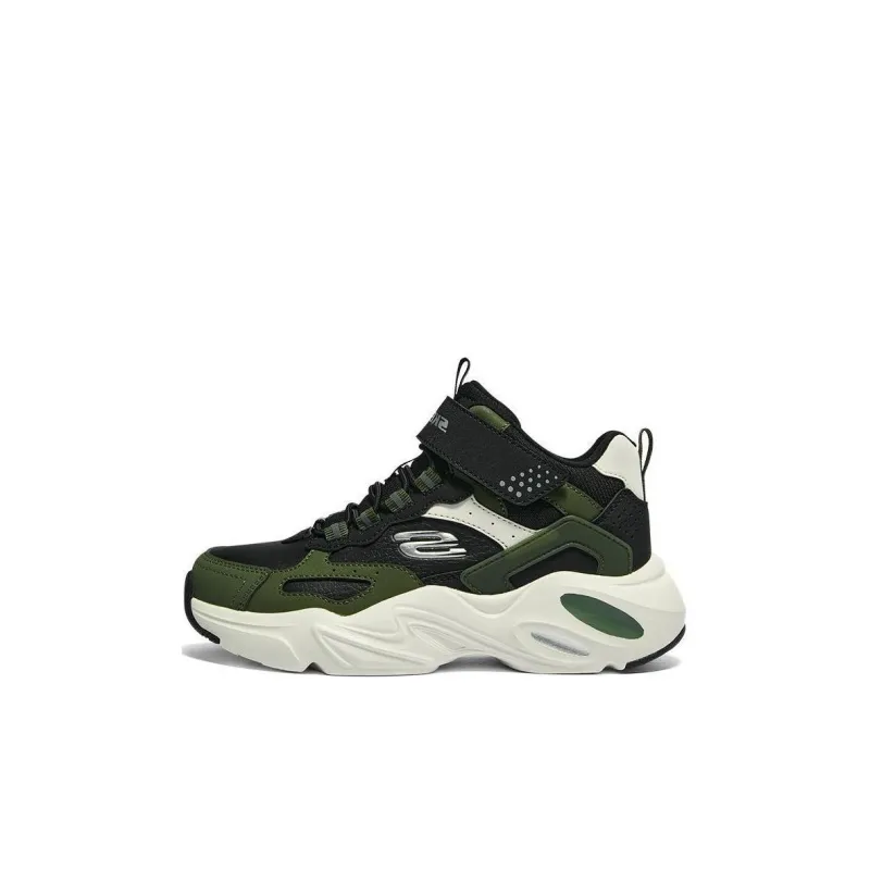 Skechers Cushioning Wear Resistant Kids Lifestyle Shoes Green Black Kids'-0