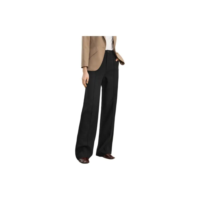 JZ. ANNAKRO Casual Pants Women's Plain Black-3