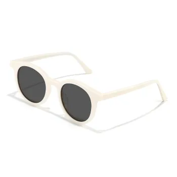 Morakot Plate Frame Round Sunglasses Unisex