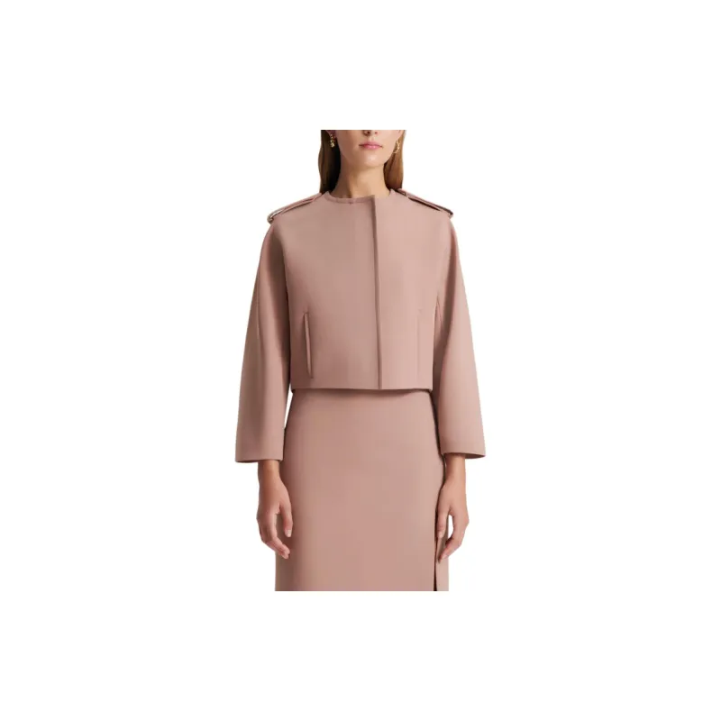 SCANLAN THEODORE Cady Cocoon Sleeve Jacket Jackets Coats Women's Nude/Nude-1