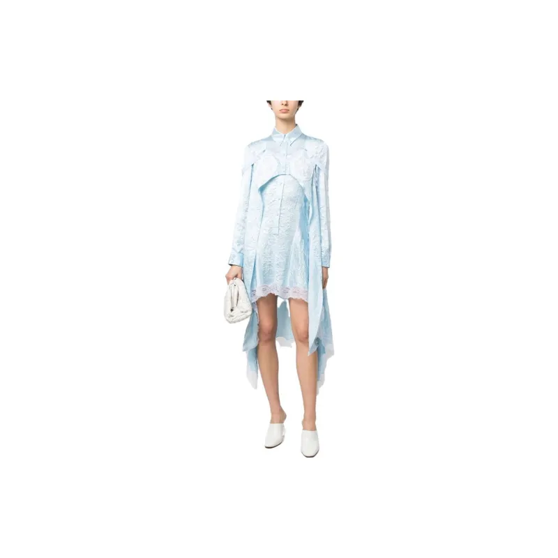 Burberry SS23 Long-Sleeved Dresses Women's Blue-1