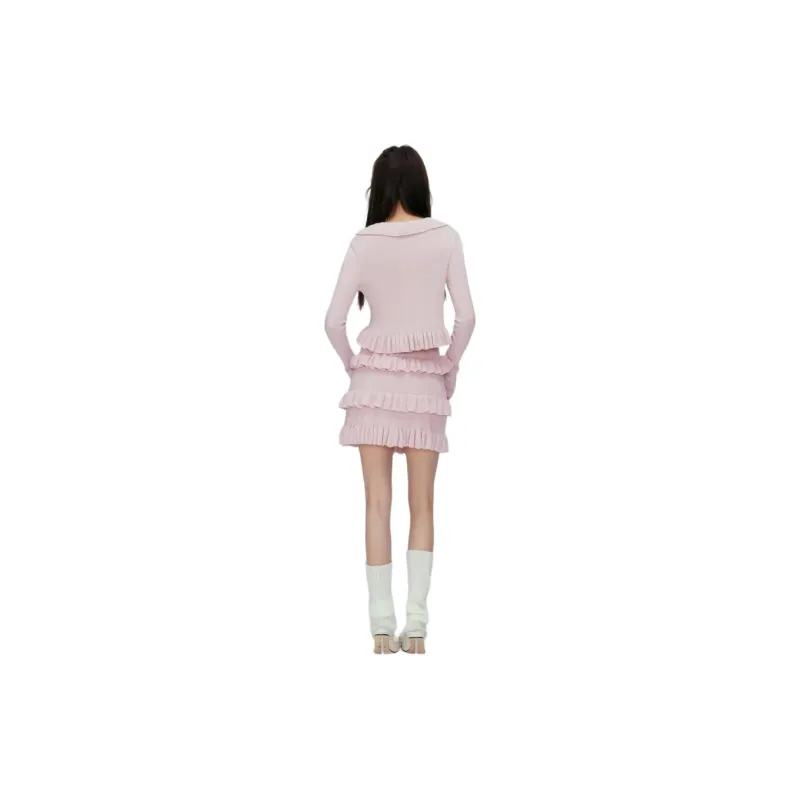 JAC FLEURANT Casual Short Skirts Women's Pink-2