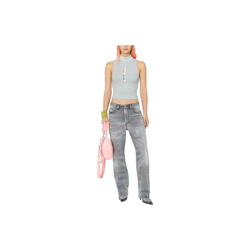DIESEL Tank Tops Women's Blue-2