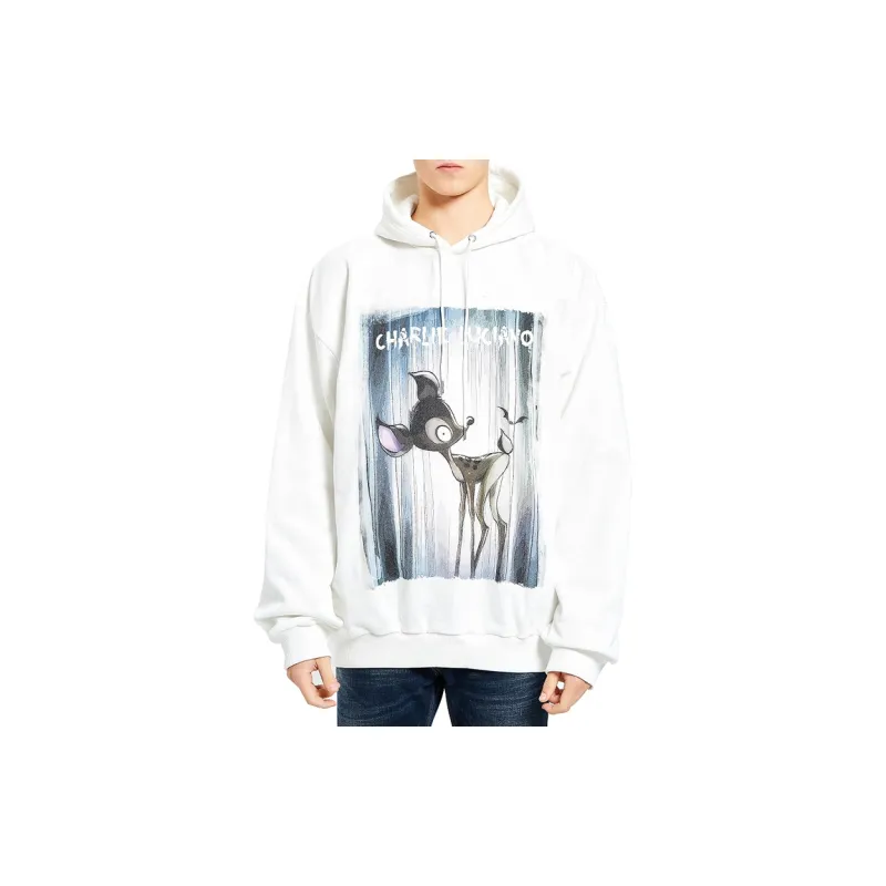 Charlie Luciano Sweatshirt Unisex White-7