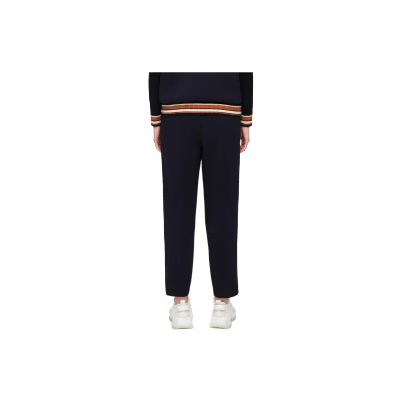 XII BASKET Casual Pants Women's Navy Blue-2
