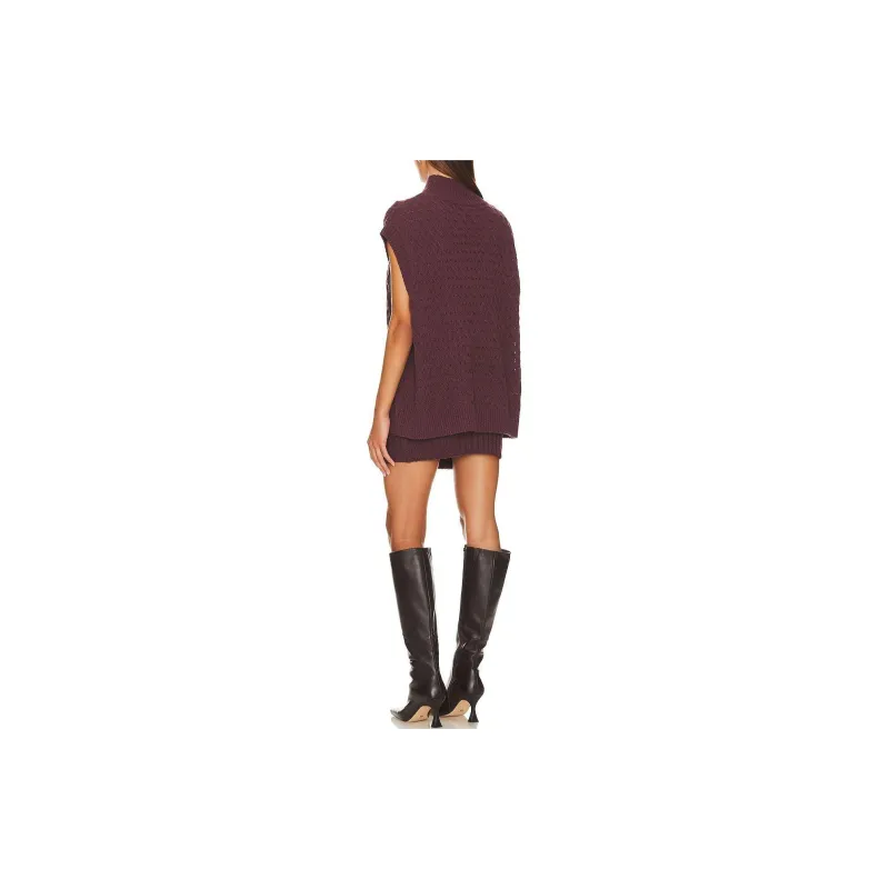 FREE PEOPLE Skirt Set Women's Plum Jam Color-2