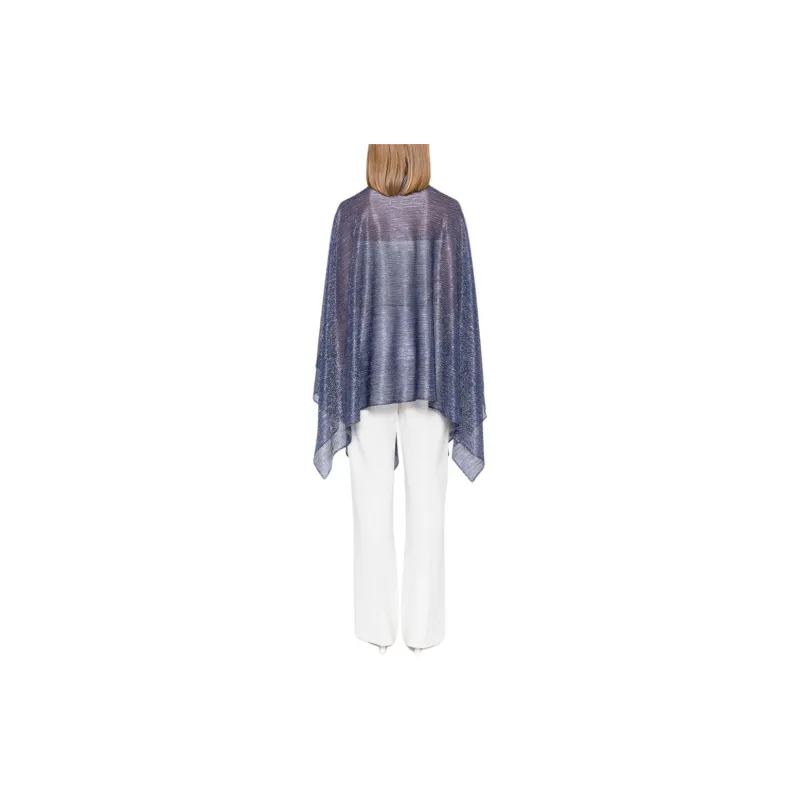 Talbot Runhof Semi sheer Metallic Cape-2