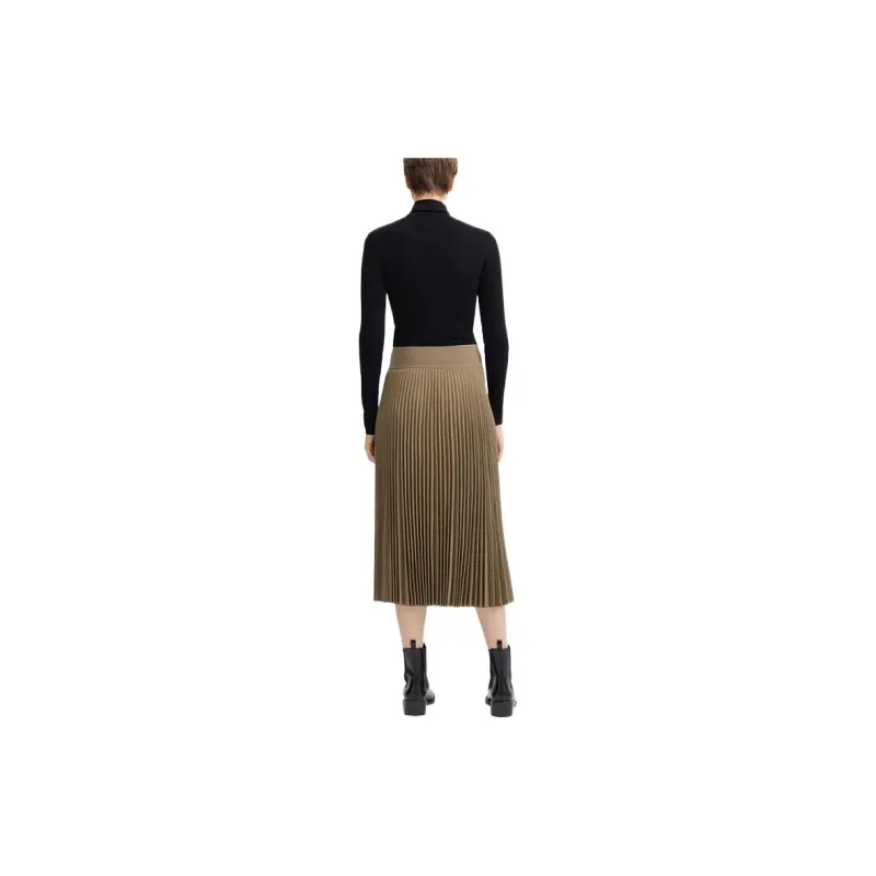 THEORY Casual Long Skirts Women's Camel-3