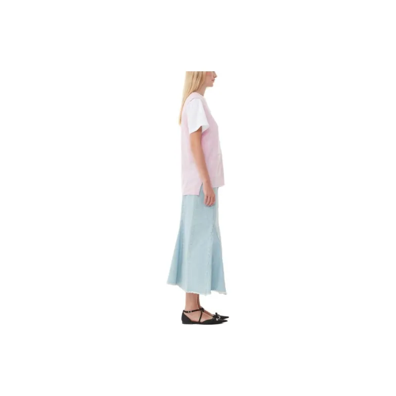 GANNI Vests Women's Pink-4