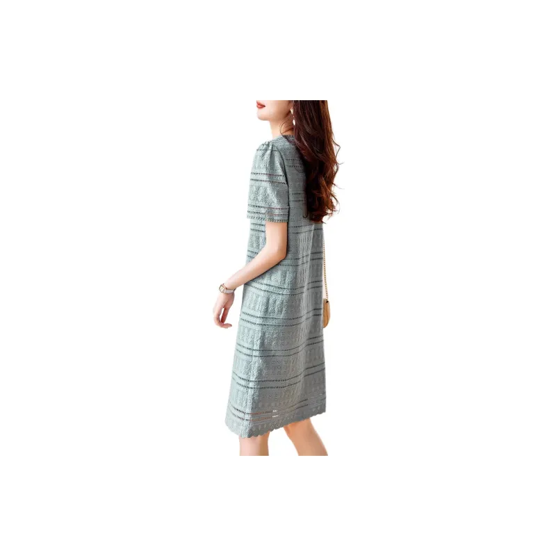 XWI Short Sleeved Dress Women's Blue-1