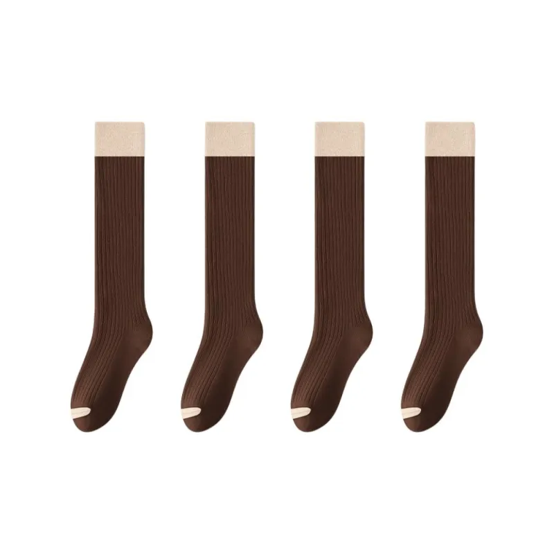 MIIOW Knee High Socks Women's Combo Set-4