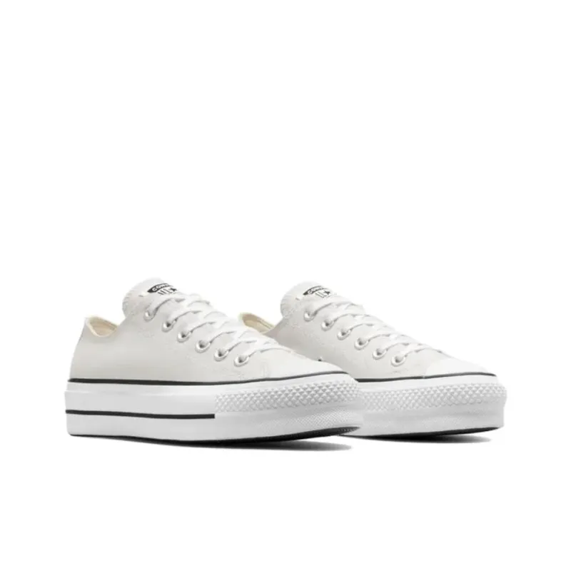 Converse Chuck Taylor All Star Anti Slip Wear Resistant Low Top Canvas Shoes Unisex Light Gray-2