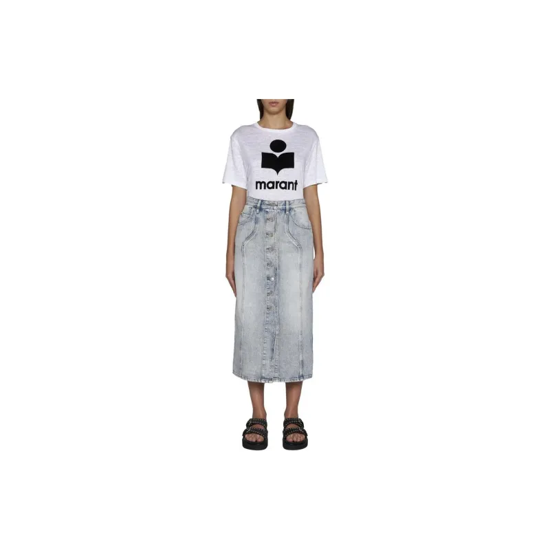 ISABEL MARANT Buttoned Midi Skirt-1