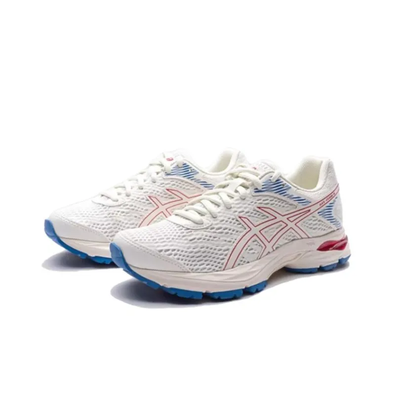 Asics Gel Flux 4 GS Low Top Kids' Running Shoes White Red Teenagers-1