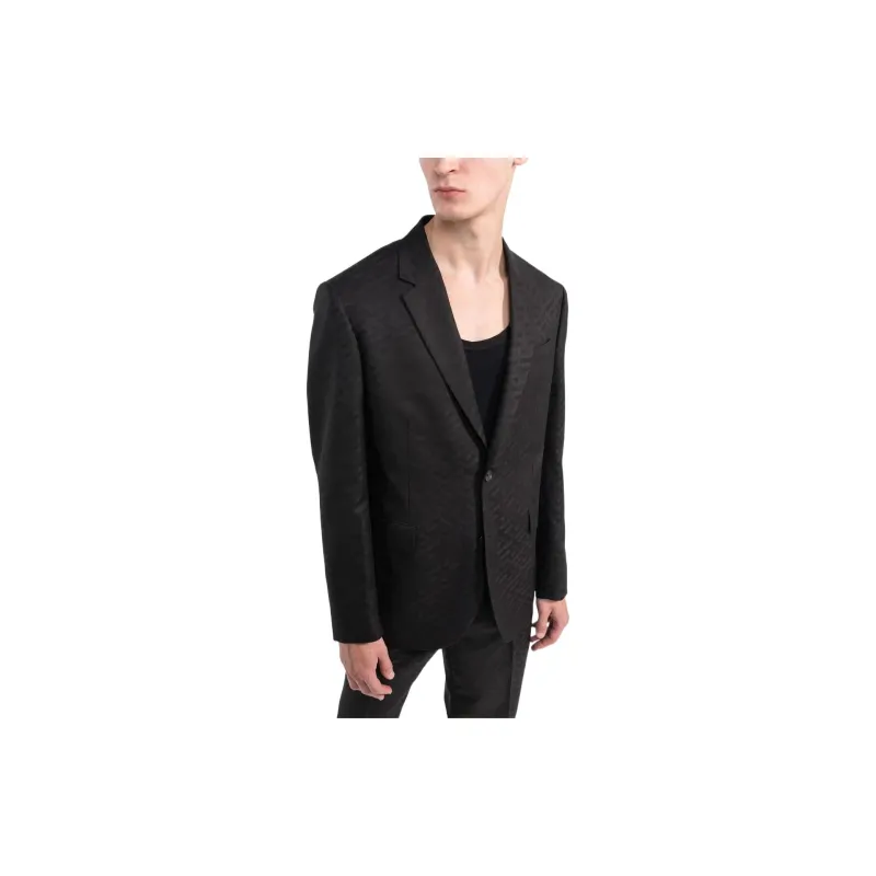 VERSACE Le Greca Single Breasted Long Sleeved Blazer-4