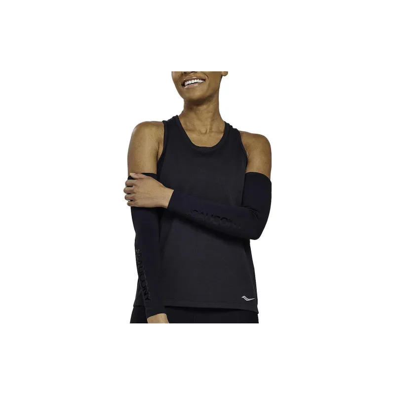 Saucony Stopwatch Singlet Tank Tops Women's Black-3