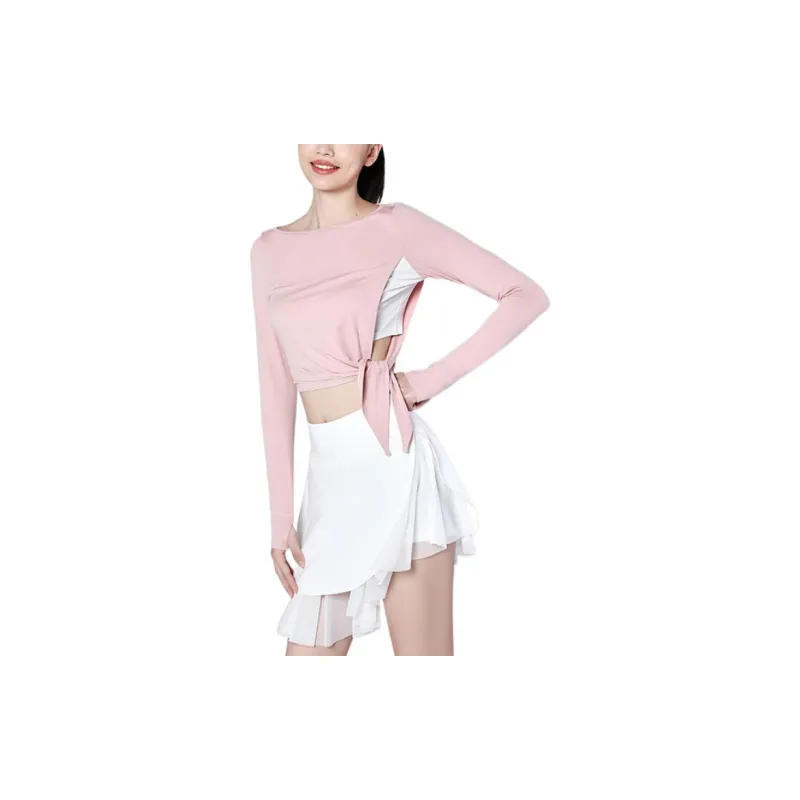 Sumday Athletics Long Sleeved T Shirt Women's Pink-2