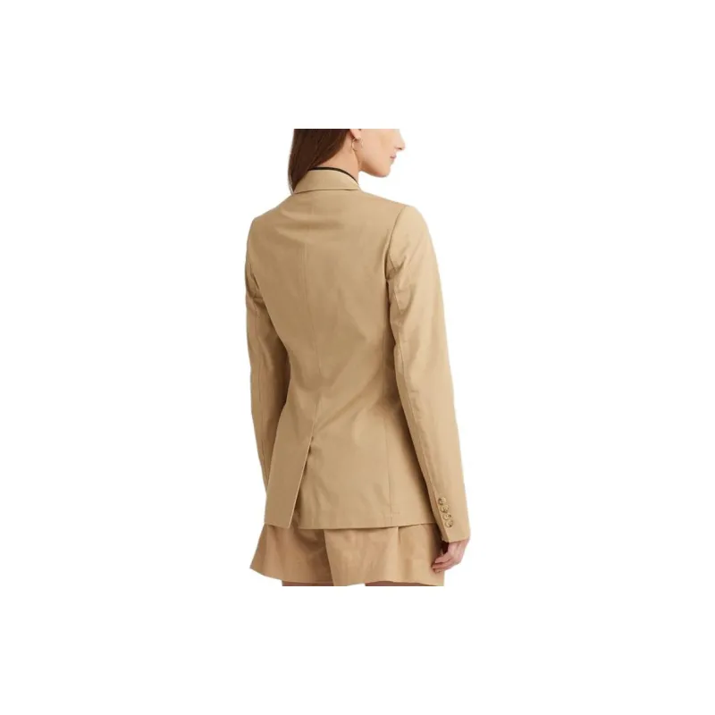 Polo Ralph Lauren SS24 Business Suit Coat Women's Brown-3