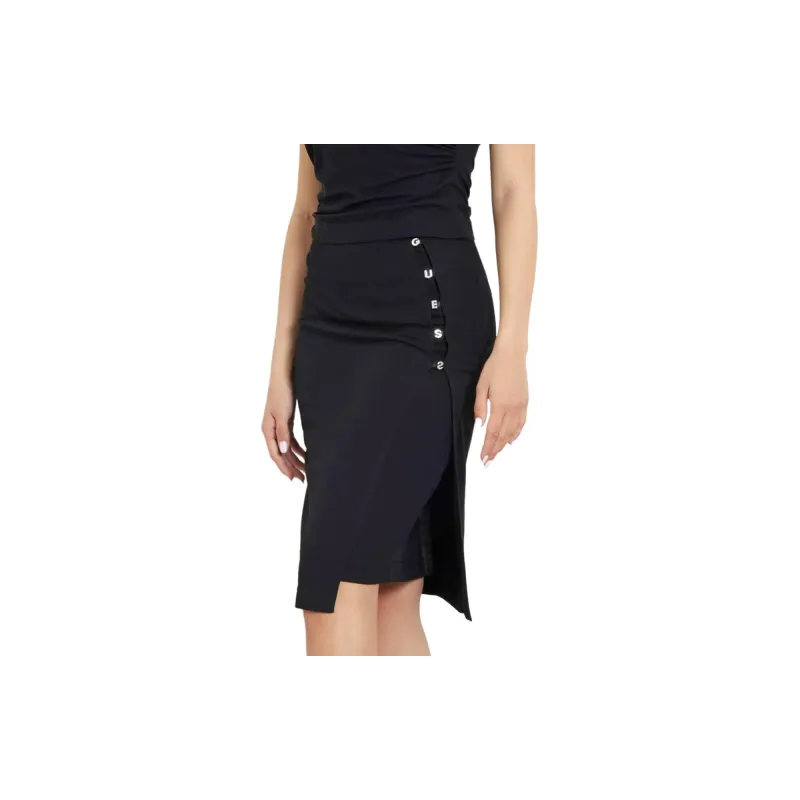 GUESS Casual Long Skirts Women's Black-1
