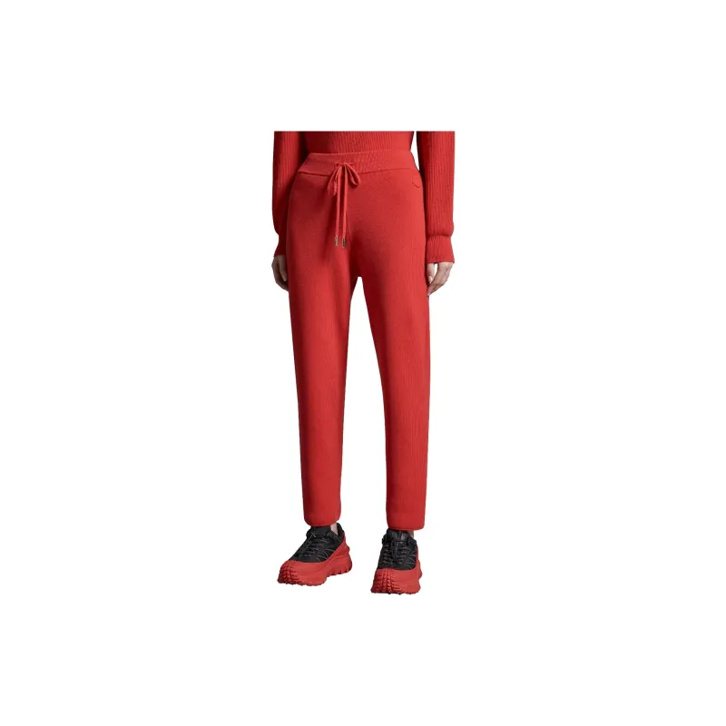 Moncler SS24 Year Of The Dragon Collection Casual Pants Women's Red-3