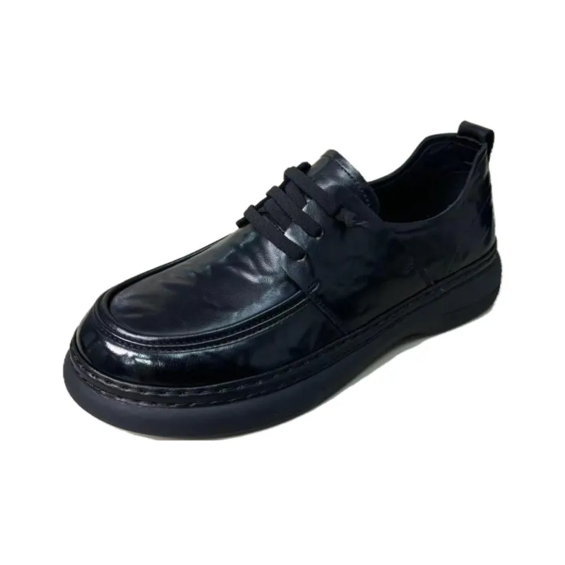 Mo Xu Lace Up Casual Shoes Men's Black-0