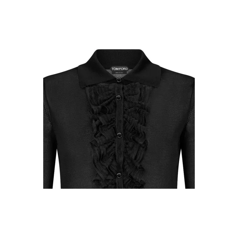 TOM FORD Ruffle Knit Shirt-1