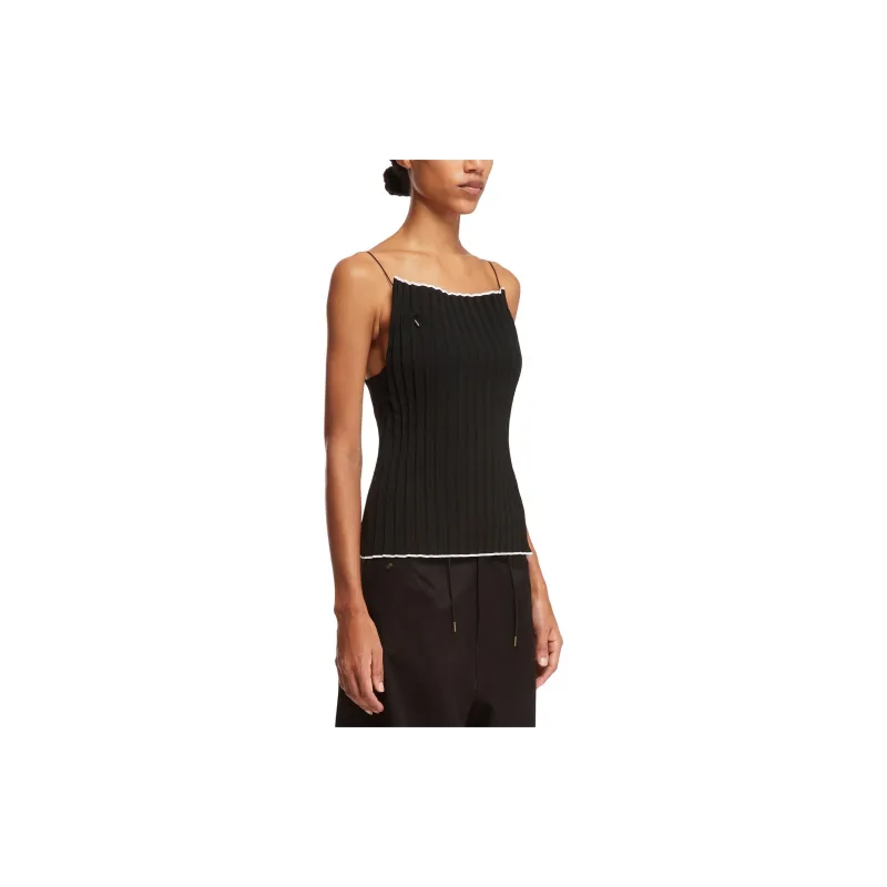 Jacquemus Plisse Knit Camisole 'Black'-3