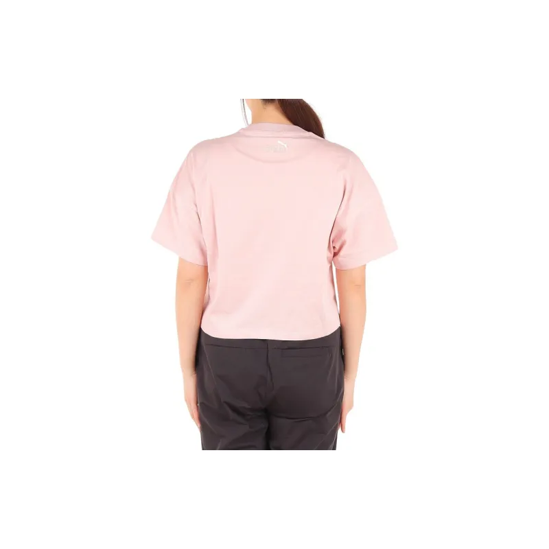 PUMA CORE HERITAGE T Shirt Women's Pink-4