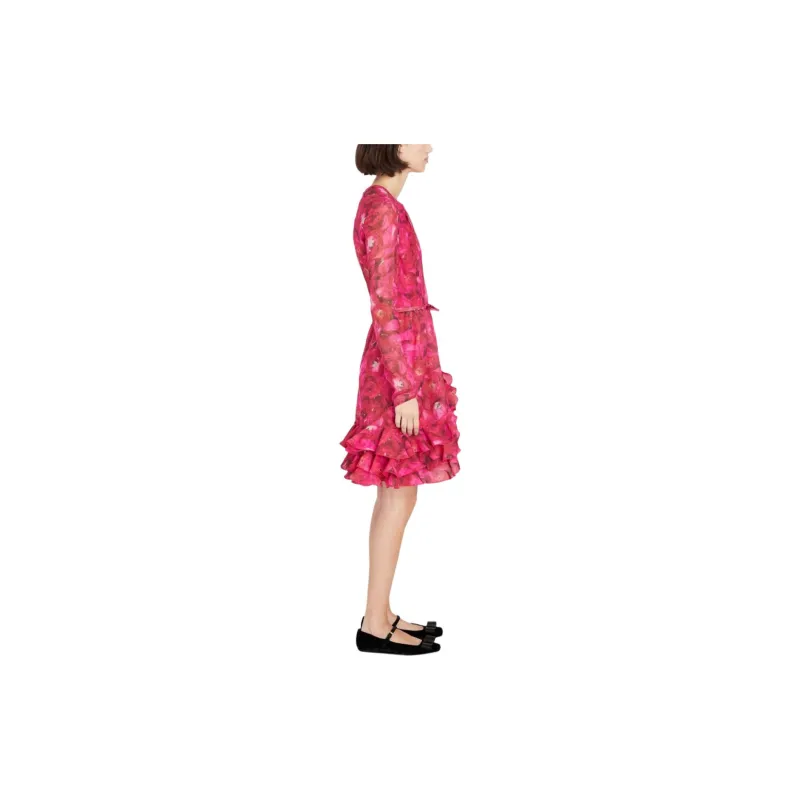 Giambattista Vall Rose Mania print Silk georgette Dress-3