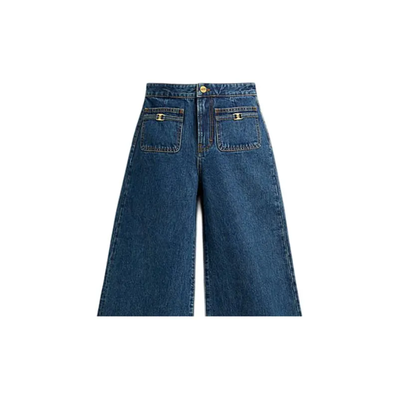 COACH SS24 Jeans Women's Dark Blue-3
