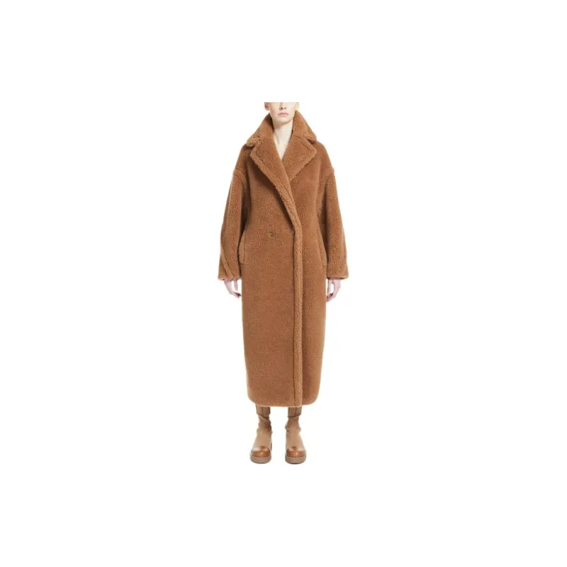 MaxMara Teddy Series Coats Women's Camel-1