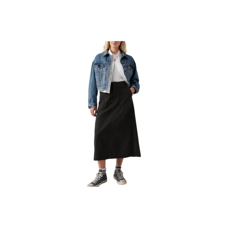 Levi’s Casual Long Skirts Women's Black-2