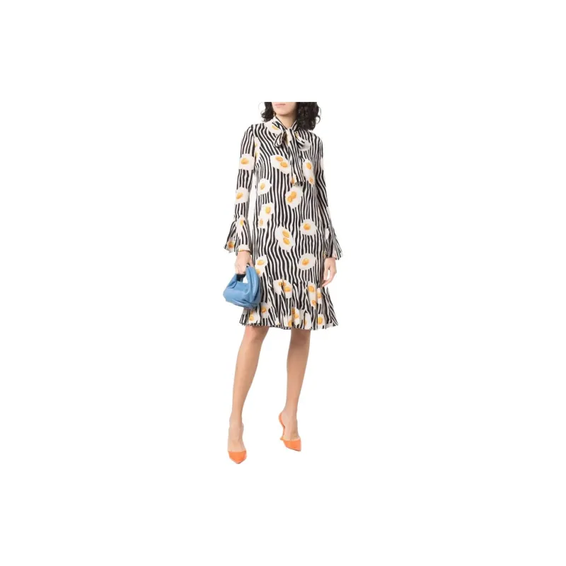 MOSCHINO Long-Sleeved Dresses Women's Black-1