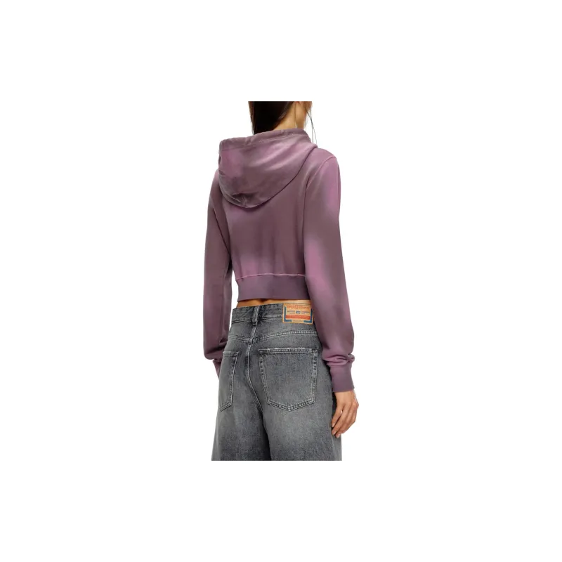 DIESEL F Slimmy Cropped Drawstring Hoodie-2