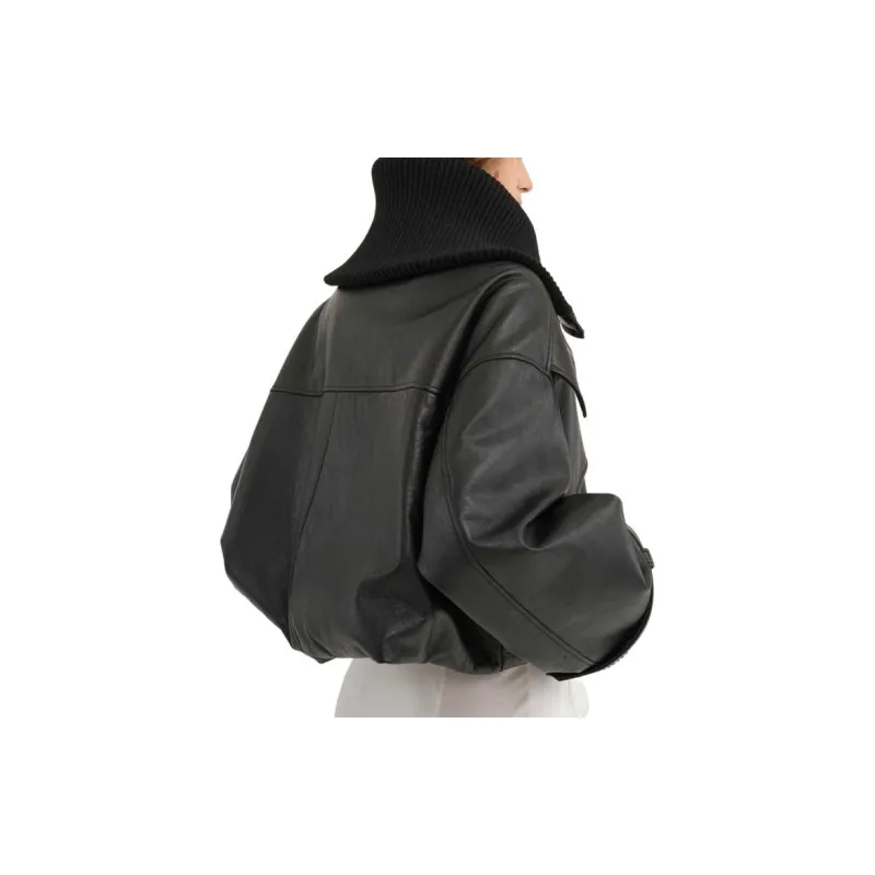 Chloé Leather Bomber Jacket-2