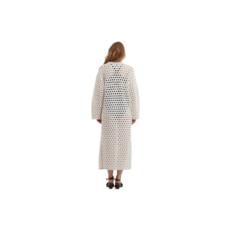 HOLZWEILER Long Sleeved Dress Women's White-2